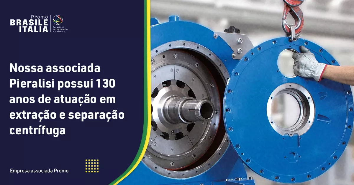 Nossa associada Pieralisi possui 130 anos de atuação em extração e separação centrífuga