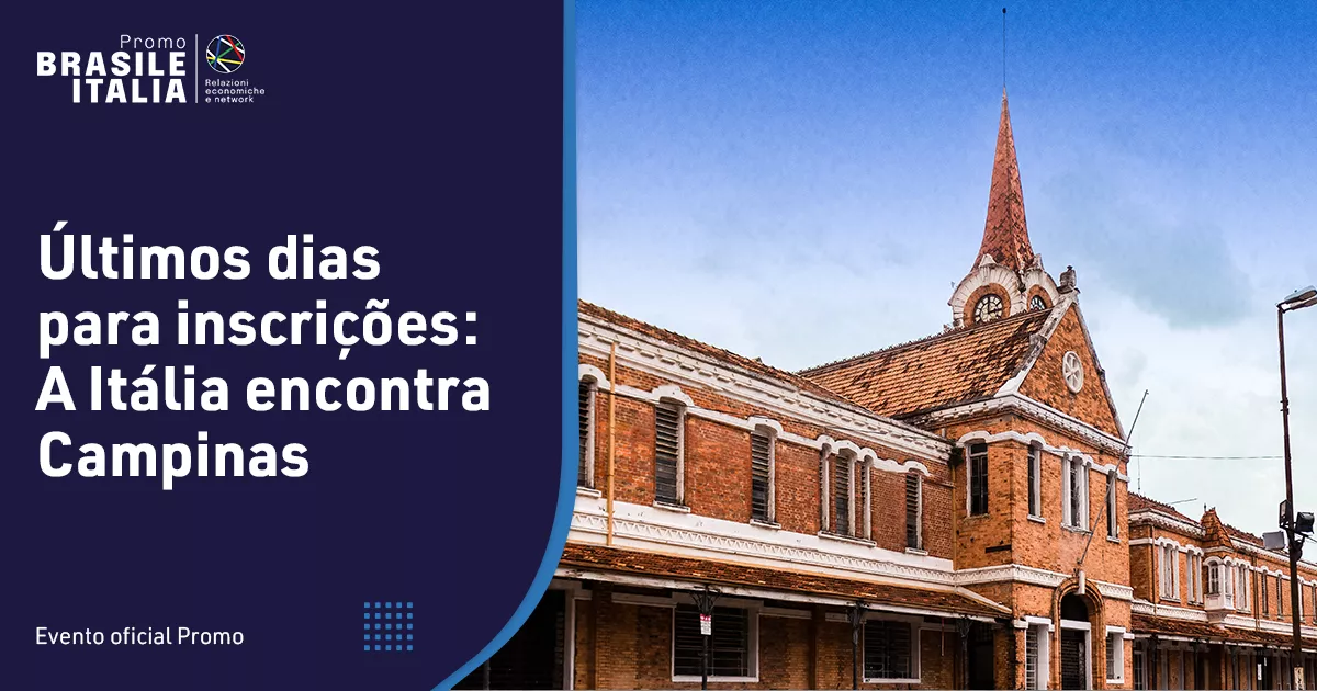 Últimos dias para inscrições: A Itália encontra Campinas