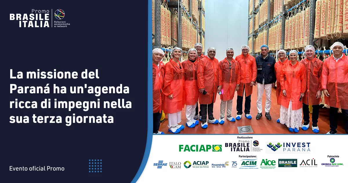 La missione del Paranà ha un'agenda ricca di impegni nella sua terza giornata